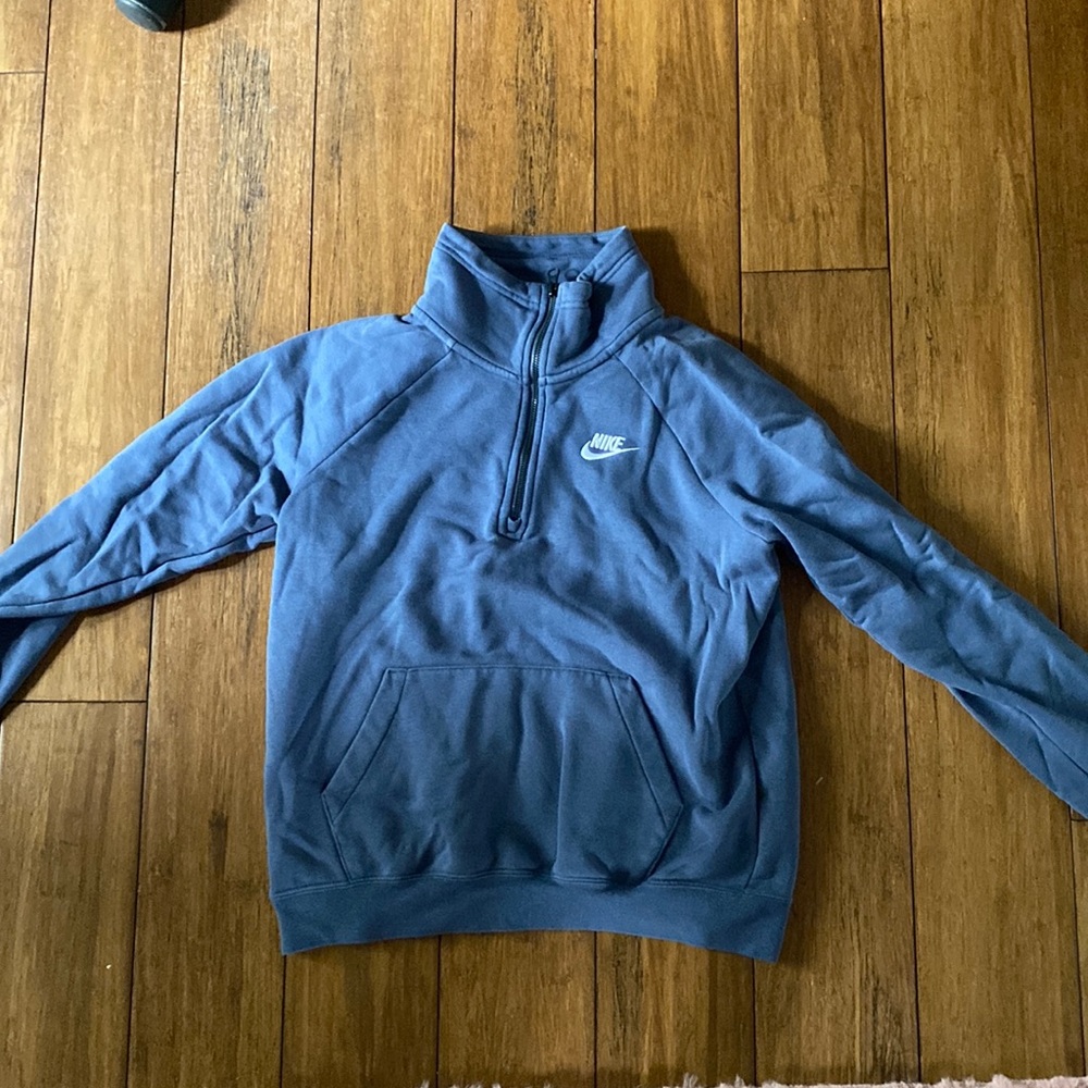 nike quarter zip; indigo color; great condition barely worn